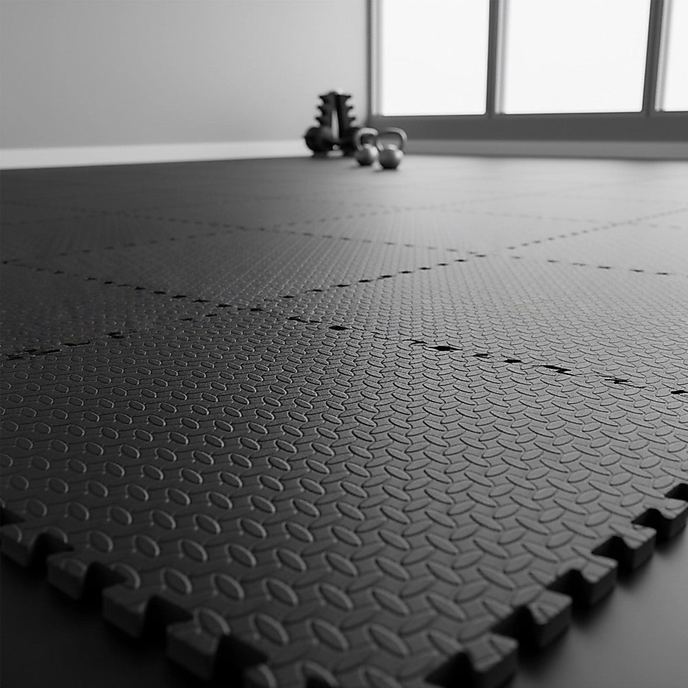 Randy & Travis Machinery EVA Rubber Foam Gym Mat Set 12 Piece 60 x 60 cm 25 mm