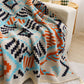 Bohemian Woven Throw Blanket - Decorative Sofa Cover with Tassels for Living & Bedroom