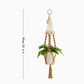 3 pcs Handwoven Plant Hanger-Cotton Rope Hanging Planter with Wooden Rings