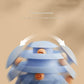 Blue Interactive Cat Scratching Ball Toy - Multi-layer Track with Rolling Ball