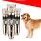 Professional Pet Grooming Hair Clipper Kit Rechargeable Low Noise Dog & Cat Trimmer with Ceramic Blades