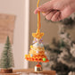 2 Pcs Handmade Crochet Christmas Tree Ornament - Plush Knitted Decoration with Bell