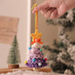 2 Pcs Handmade Crochet Christmas Tree Ornament - Plush Knitted Decoration with Bell