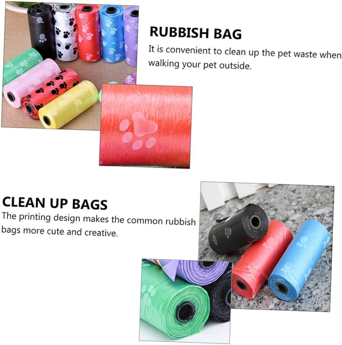 Biodegradable Dog Poop Bags with Dispenser Extra Thick Leak Proof Pet Waste Bags