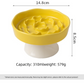 Ceramic Elevated Slow Feeder Bowl Raised Pet Dish 310ml Anti-V