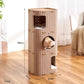 3 Tier Felt Cat Tree Condo Scratch Resistant Cat Tower Indoor Cat Hideout Furniture