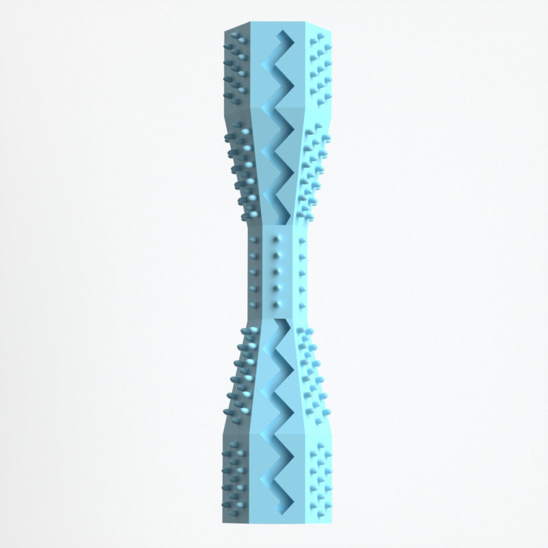 2 Pack Hexagonal Pet Chew Toy Durable Rubber Dog & Cat Teething Stick Dental Toy