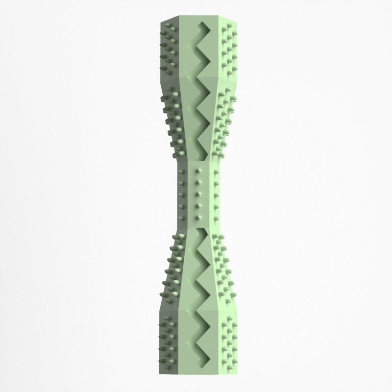2 Pack Hexagonal Pet Chew Toy Durable Rubber Dog & Cat Teething Stick Dental Toy