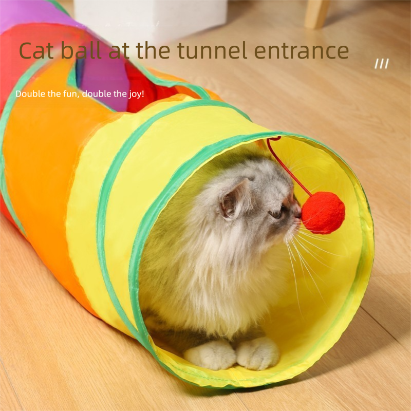 Cat Track Ball Toy – Wave-Shaped Wall Mount Puzzle for Indoor Cats, with Rolling Balls and Suction Cups(Y-shaped)