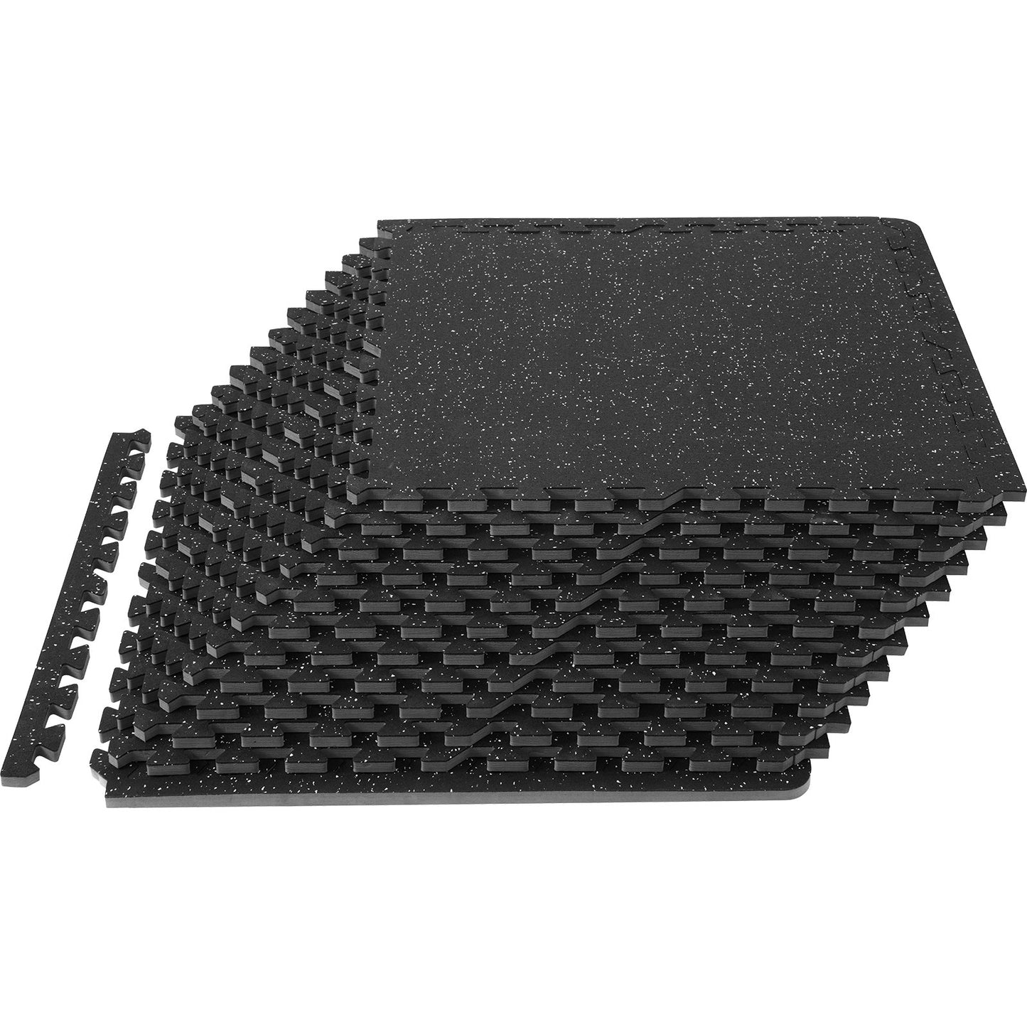 VEVOR EVA Gym Floor Mats 12 Piece 14 mm Interlocking Fitness Flooring Set