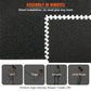 VEVOR EVA Gym Floor Mats 12 Piece 14 mm Interlocking Fitness Flooring Set