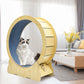 Cat Running Wheel Cat Running Wheel Ultra-Quiet Treadmill Exerciser Scratcher with Anti-Slip Carpet Detachable Runway and Safety Latch Cat Sport Runner Toy